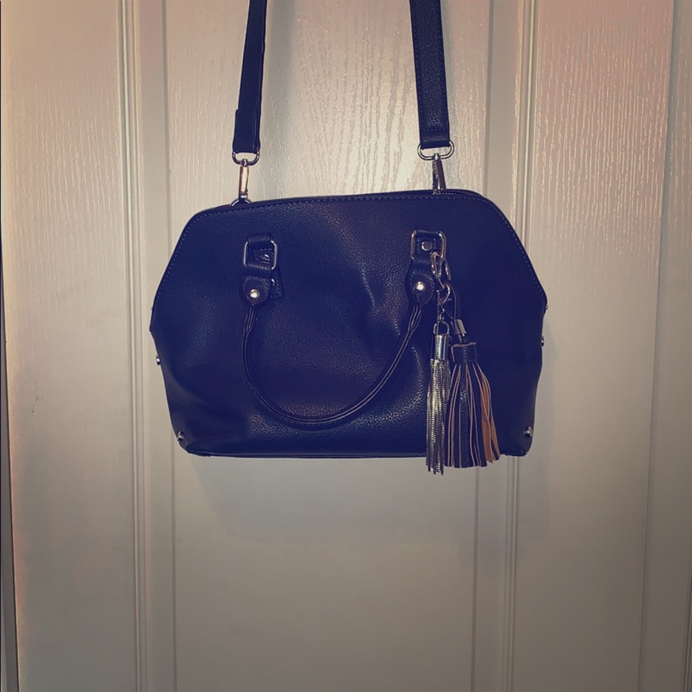 Navy blue crossbody purse bag